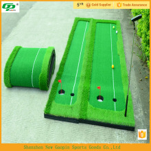 Nuevo diseño, barato, pasto artificial usado golf putter mat / putting mats